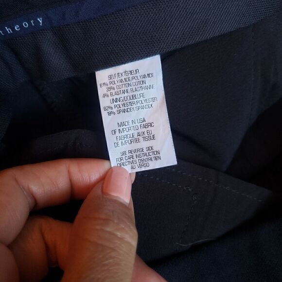 Theory Cropped Wide-Leg Pants 10 - Picture 6 of 7